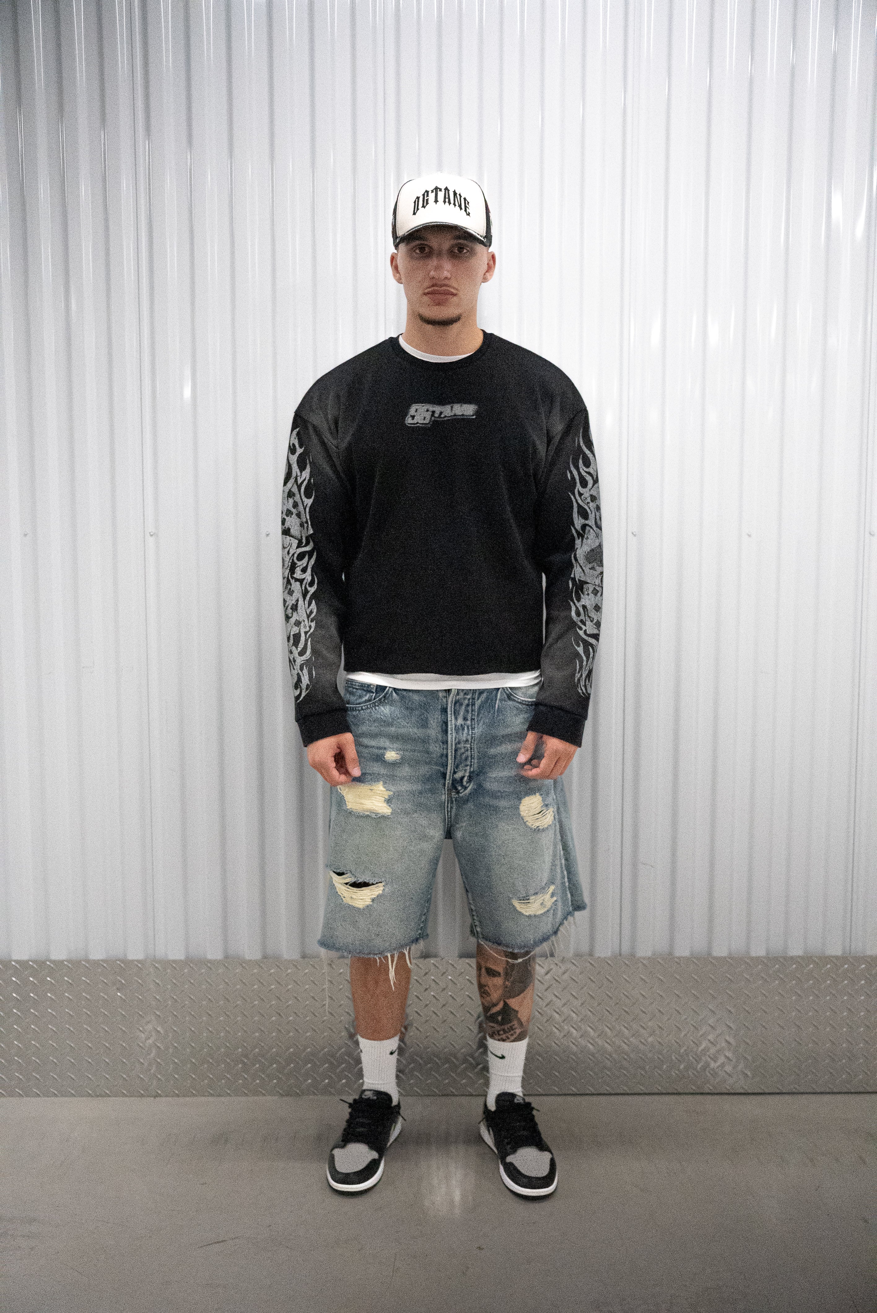 "High Rollers" Heavyweight Waffle Crewneck