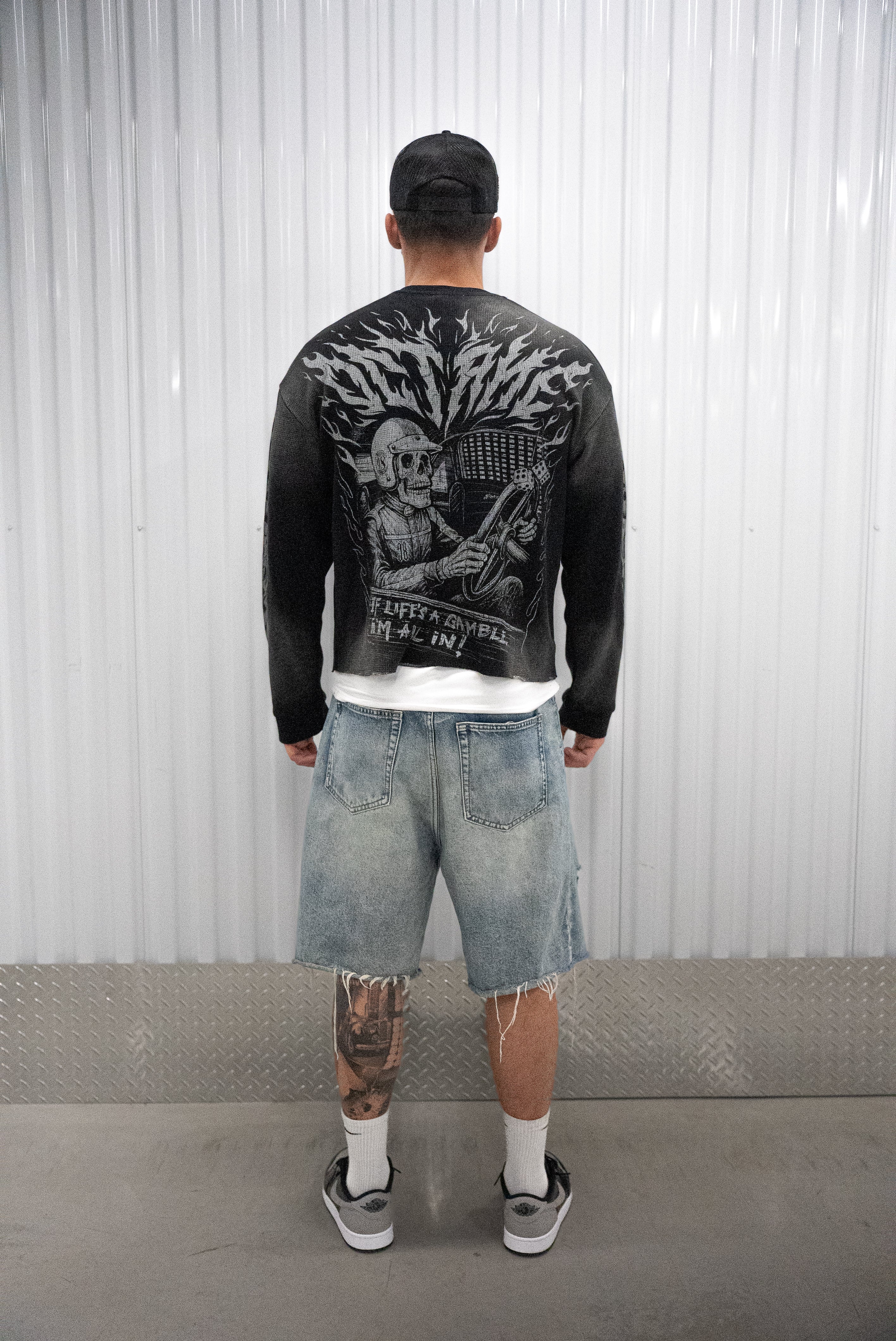 "High Rollers" Heavyweight Waffle Crewneck