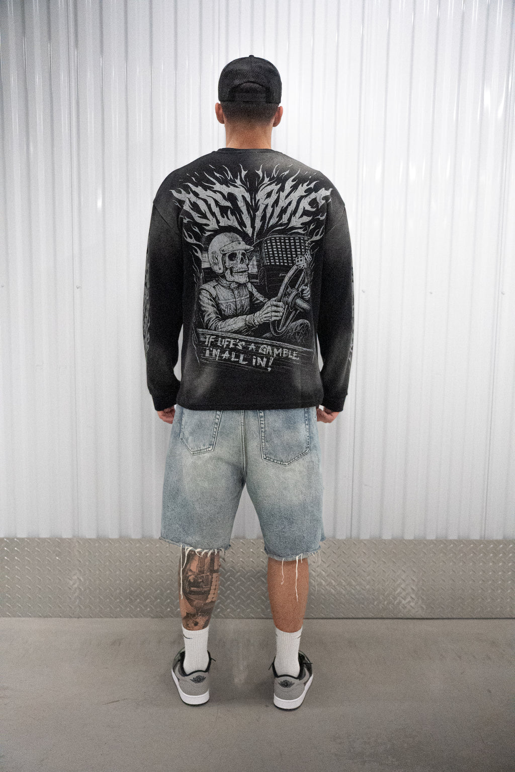 "High Rollers" Heavyweight Waffle Crewneck