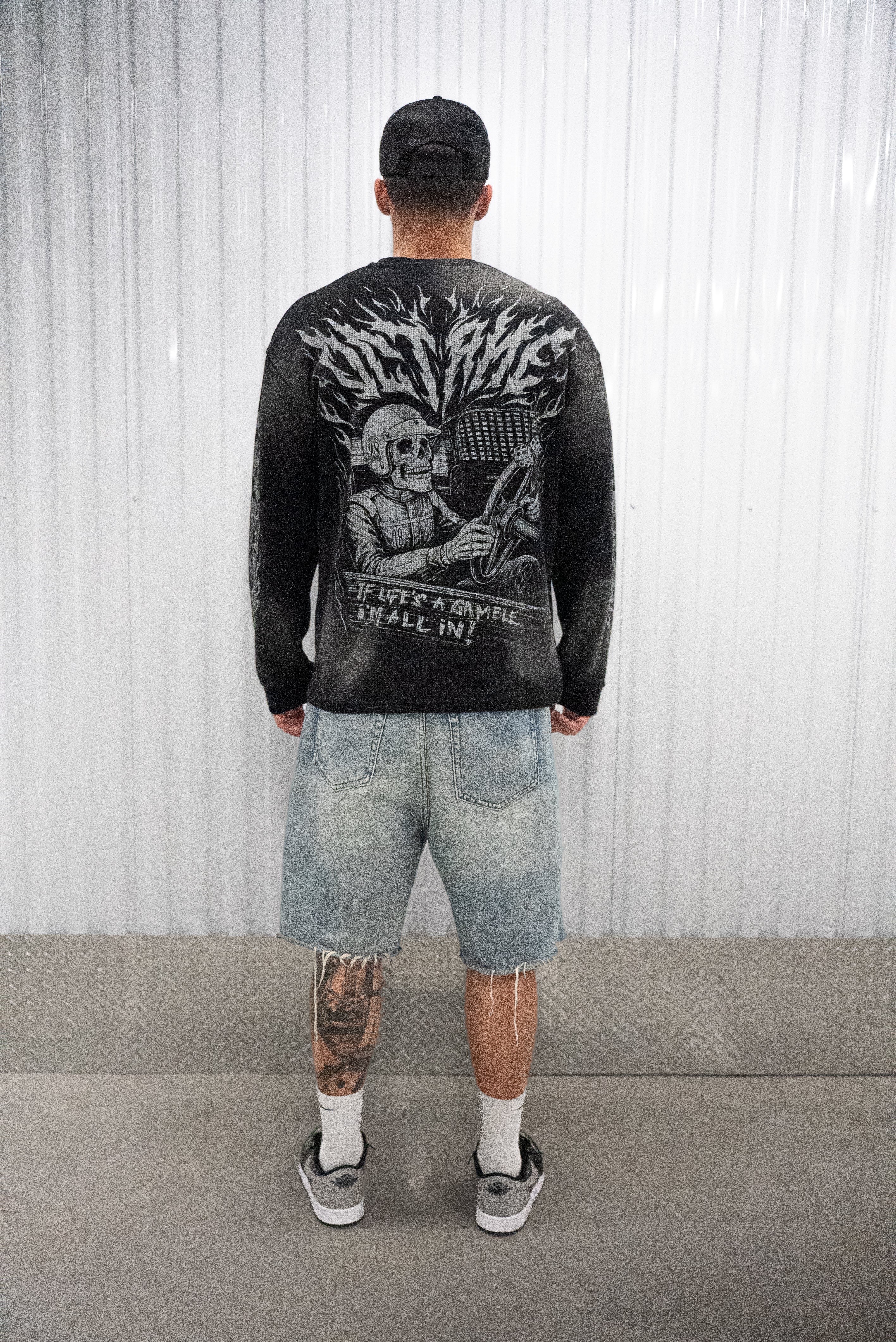 "High Rollers" Heavyweight Waffle Crewneck