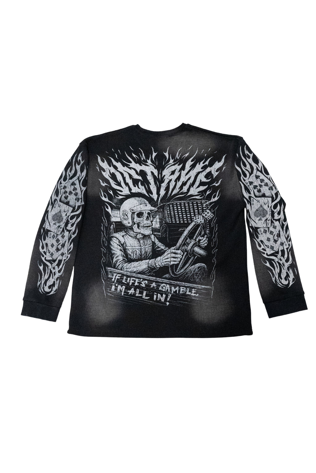 "High Rollers" Heavyweight Waffle Crewneck