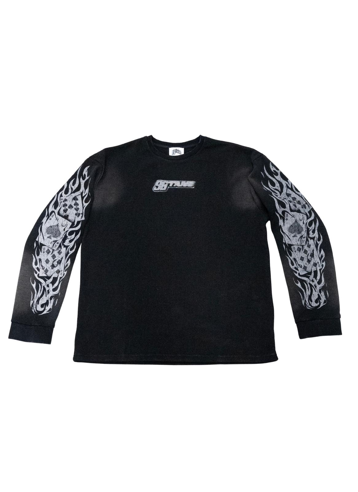 "High Rollers" Heavyweight Waffle Crewneck